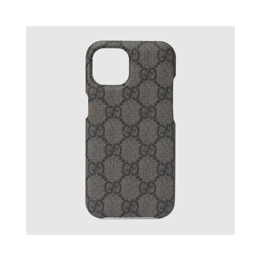 New Gucci Iphone 15 Plus Grey Ophidia Case Gg